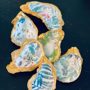 Hand crafted real oyster shells